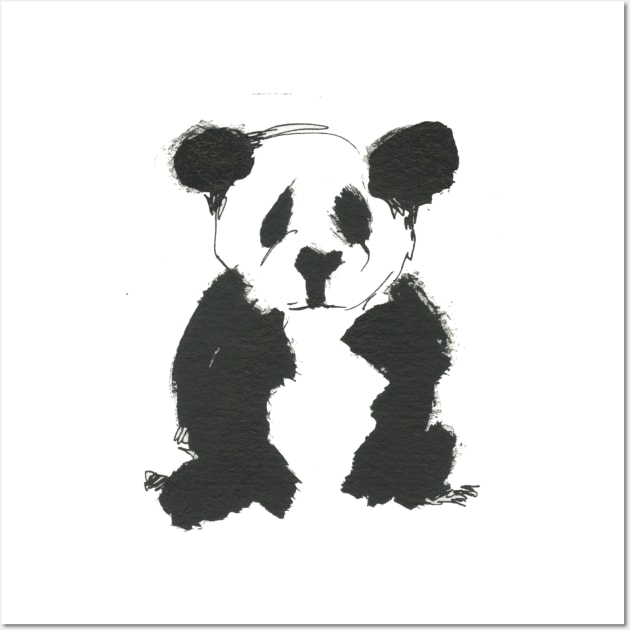 Panda Doodle Wall Art by Bollocks